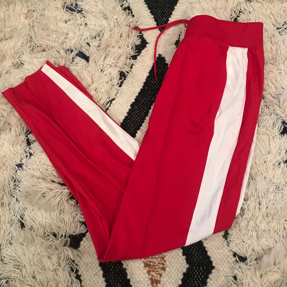 Red Puma Track Pant